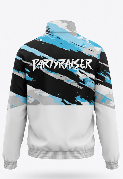 100% Hardcore x Partyraiser Training Jacket Blue Storm - Pre-Order