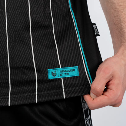 Gabber Soccershirt Striped Turquoise