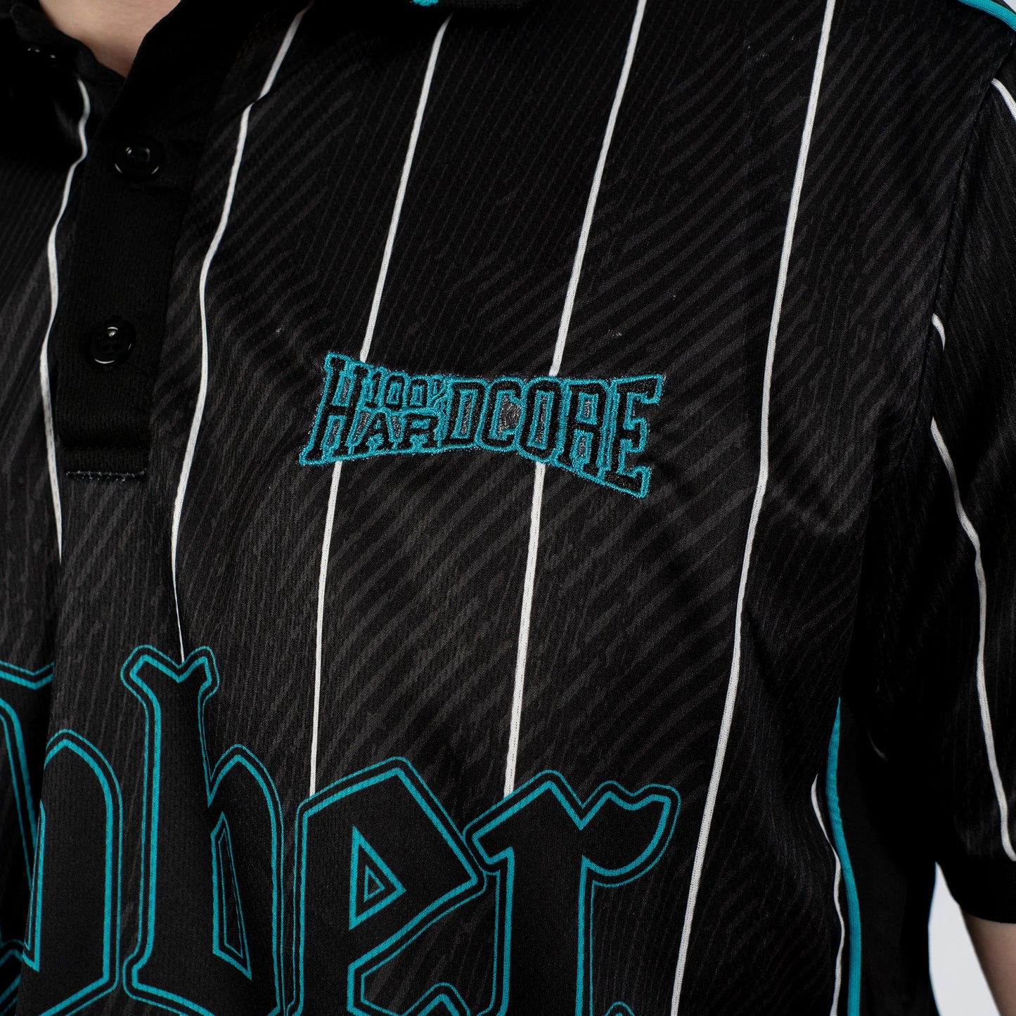 Gabber Soccershirt Striped Turquoise