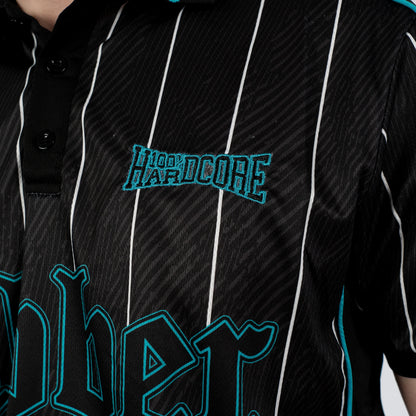 Gabber Soccershirt Striped Turquoise