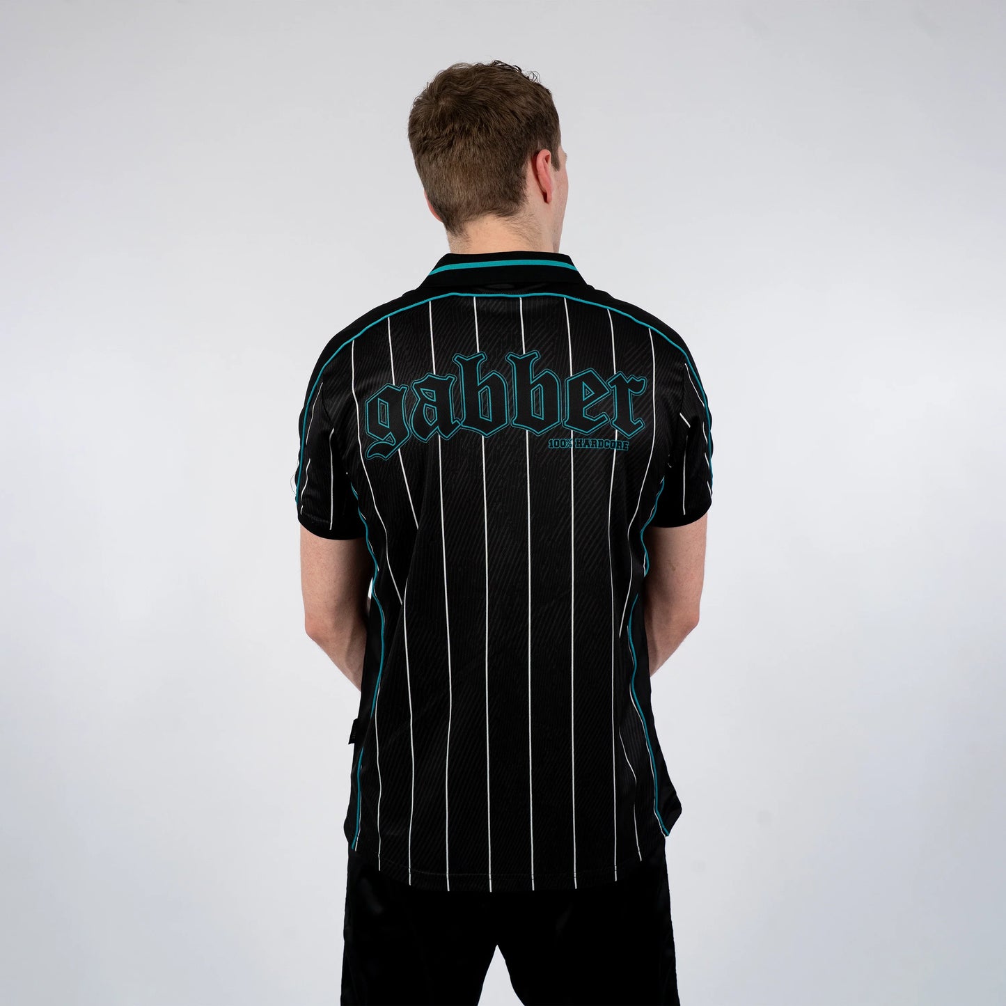 Gabber Soccershirt Striped Turquoise