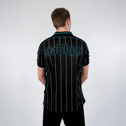 Gabber Soccershirt Striped Turquoise