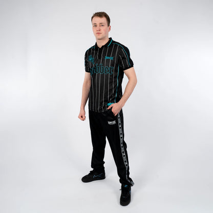 Gabber Soccershirt Striped Turquoise