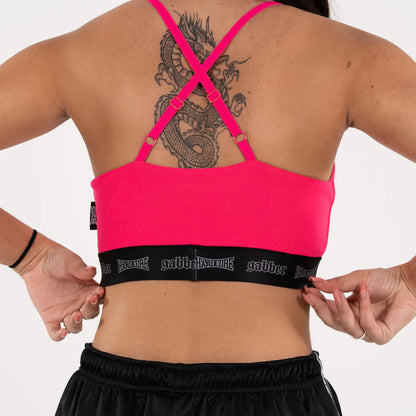 100% Hardcore Women Sport Top Taping Fuchsia