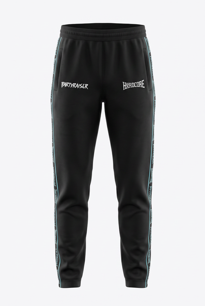 100% Hardcore x Partyraiser Training Pants Taping Black - Pre-Order