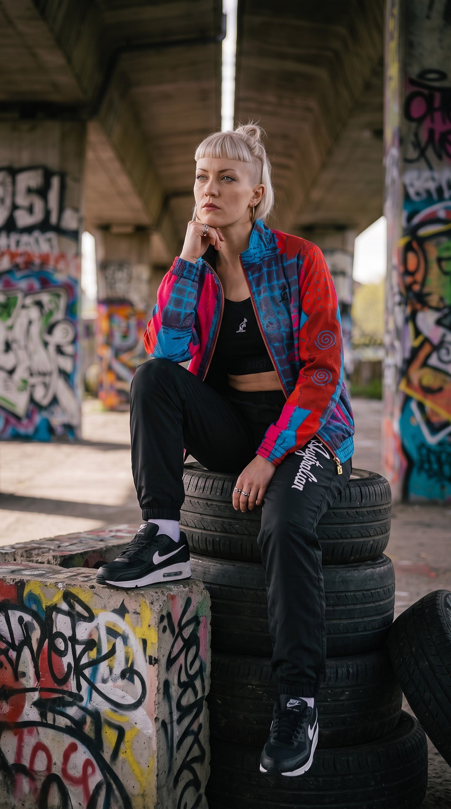 Australian Archive Print Jacket Randall + FREE SOCKS
