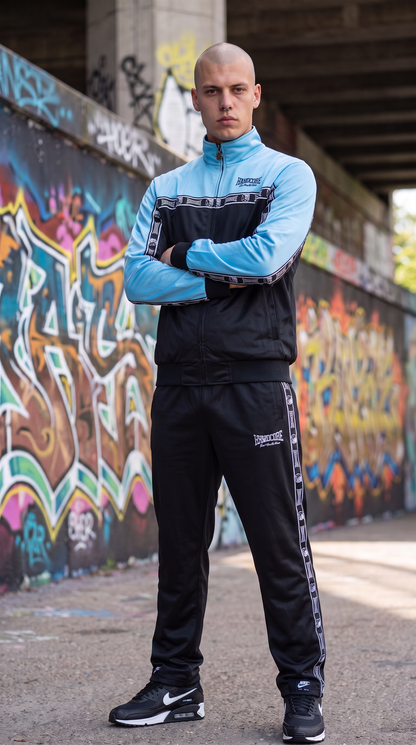 100% Hardcore Trainingsuit Essential Light Blue / Black