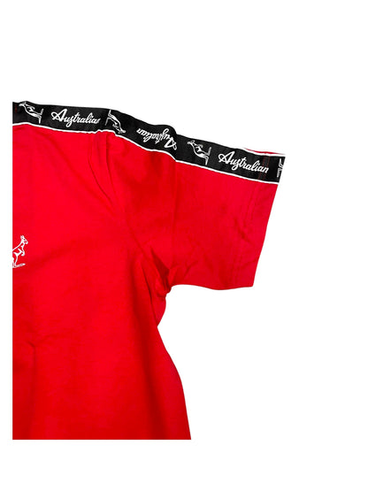 AUSTRALIAN GABBER T-SHIRT BANDA SWUTS0065 930 ROSSO