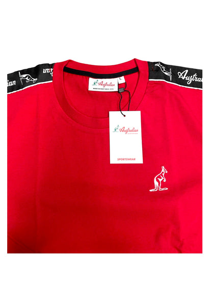 AUSTRALIAN GABBER T-SHIRT BANDA SWUTS0065 930 ROSSO