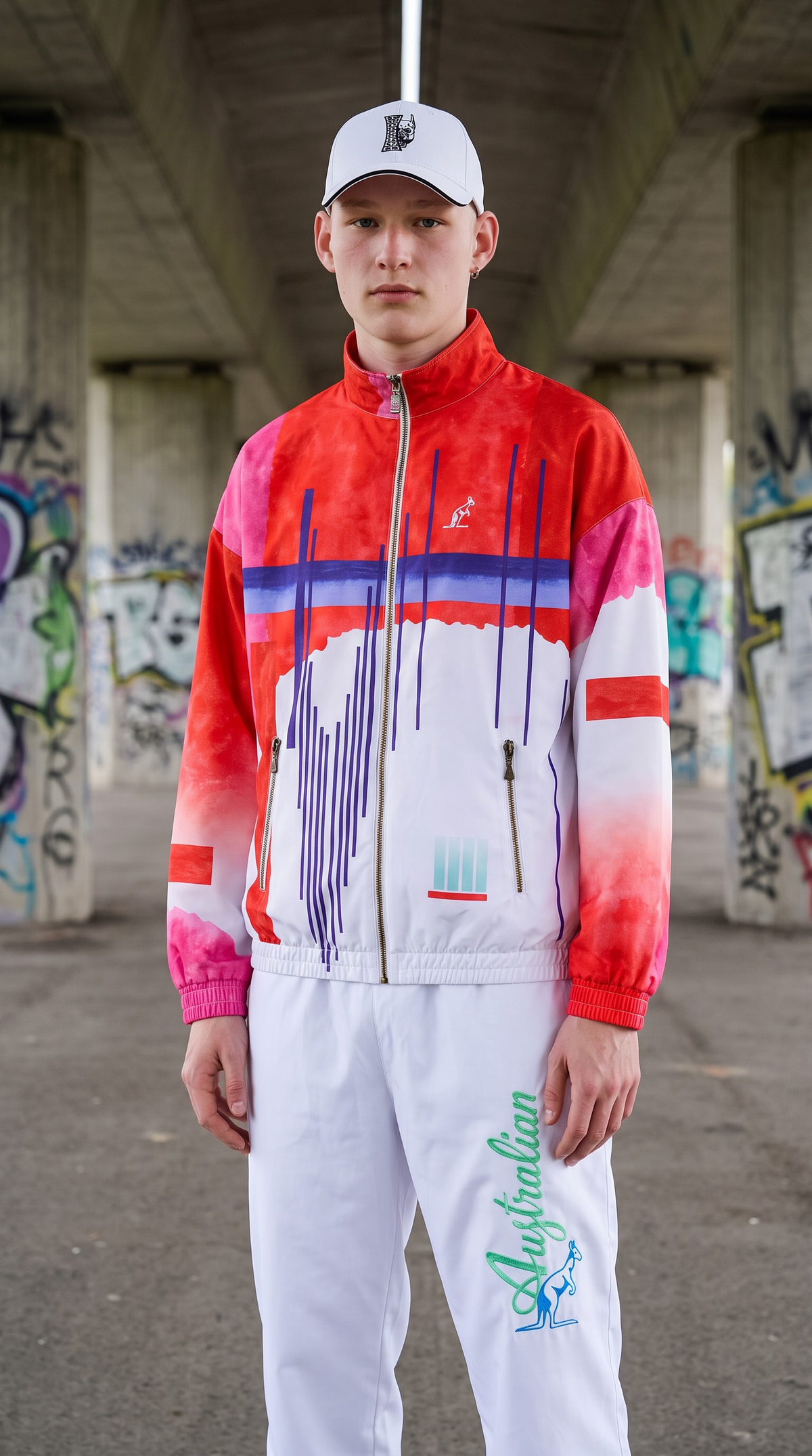 Australian Trainingsuit Archive Goran Pink Jacket ARUGC0002 GORA01 Pink + FREE CAP