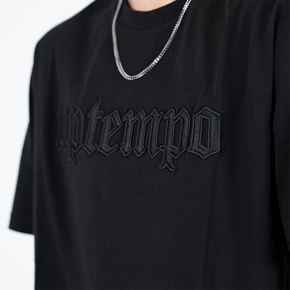 Uptempo T-shirt Old English Solid Black