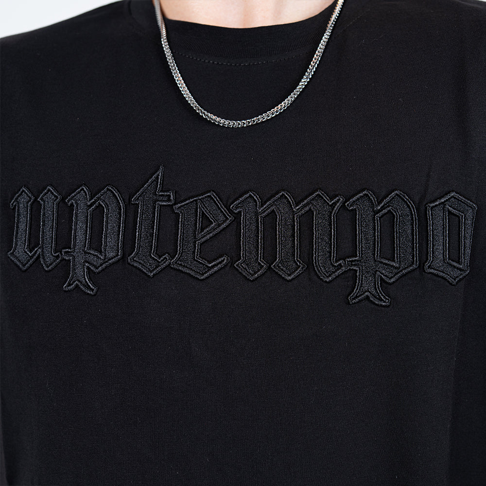 Uptempo T-shirt Old English Solid Black