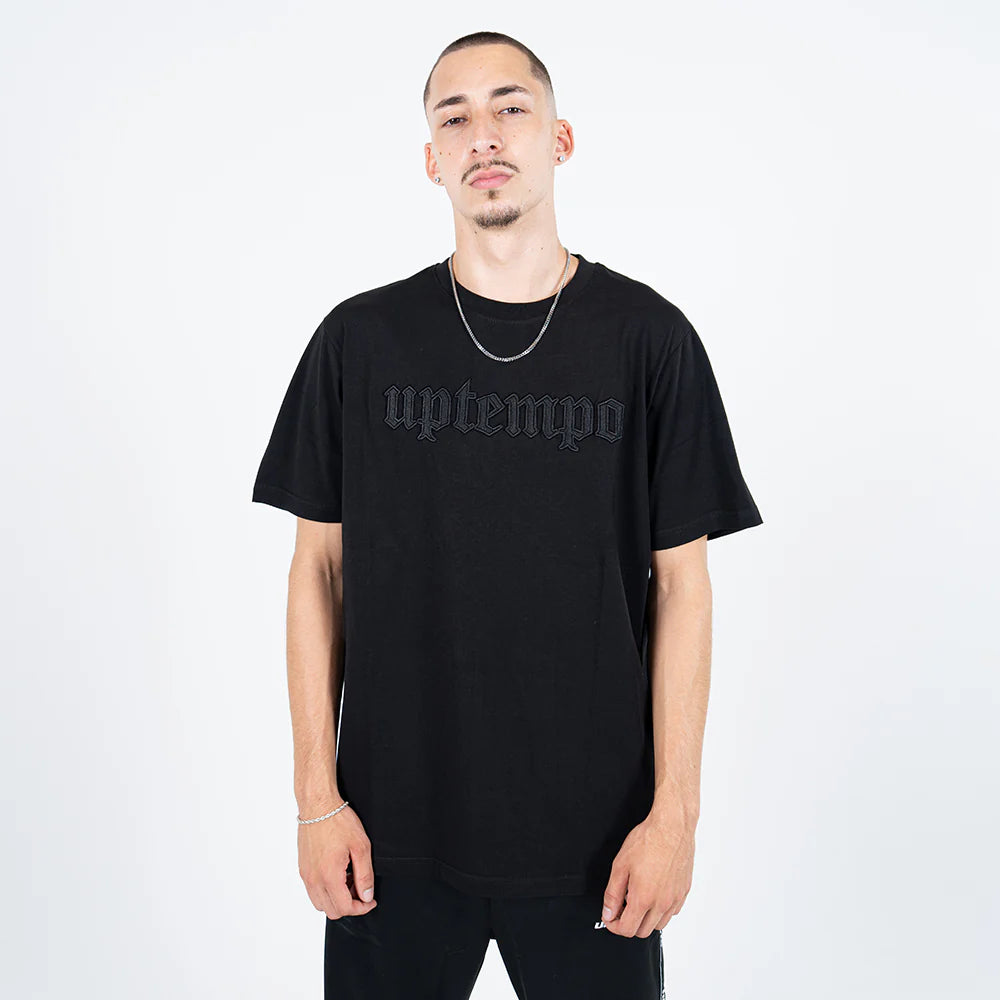 Uptempo T-shirt Old English Solid Black