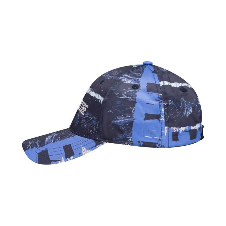 100% Hardcore Cap Allover Royal Black - GABBERPLANET