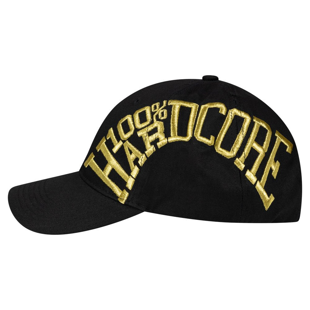 100% Hardcore Cap Essential Black/Gold - GABBERPLANET