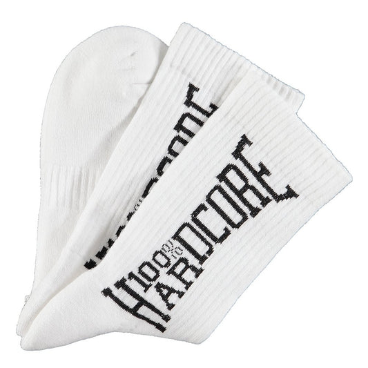 100% Hardcore Sport Socks White - GABBERPLANET