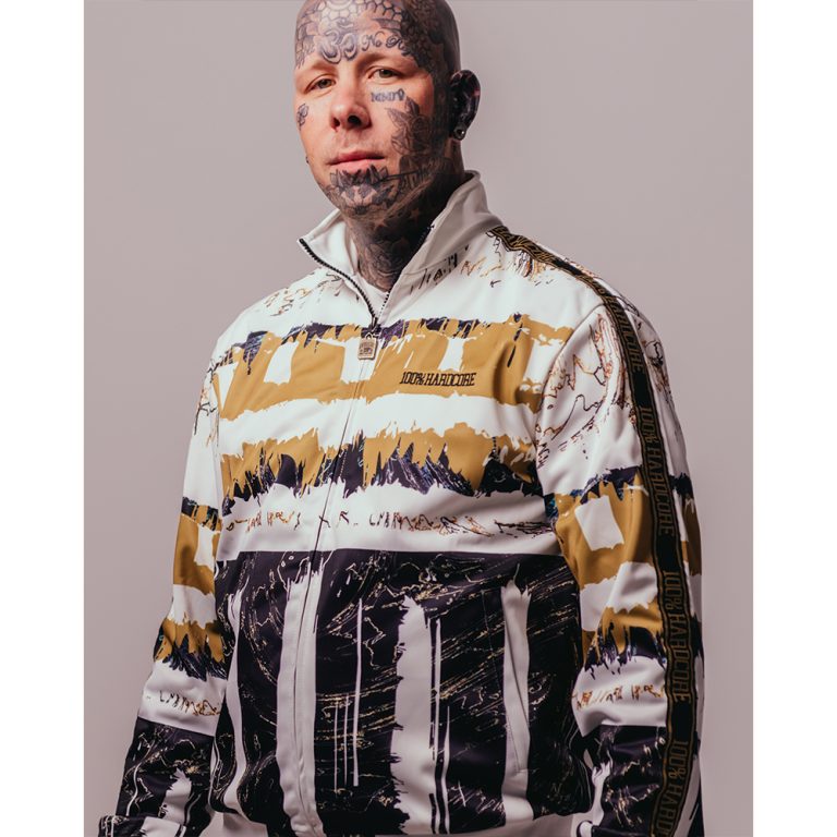 100% Hardcore Training Jacket Royal Gold - GABBERPLANET