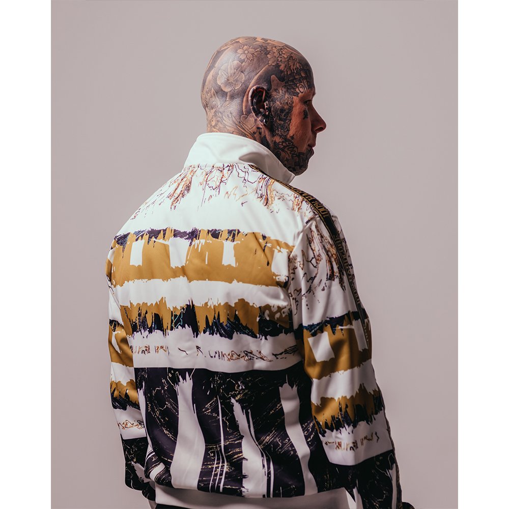 100% Hardcore Training Jacket Royal Gold - GABBERPLANET