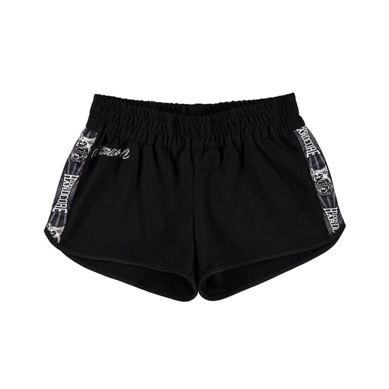 100% Hardcore Hotpants Taped Black White - GABBERPLANET