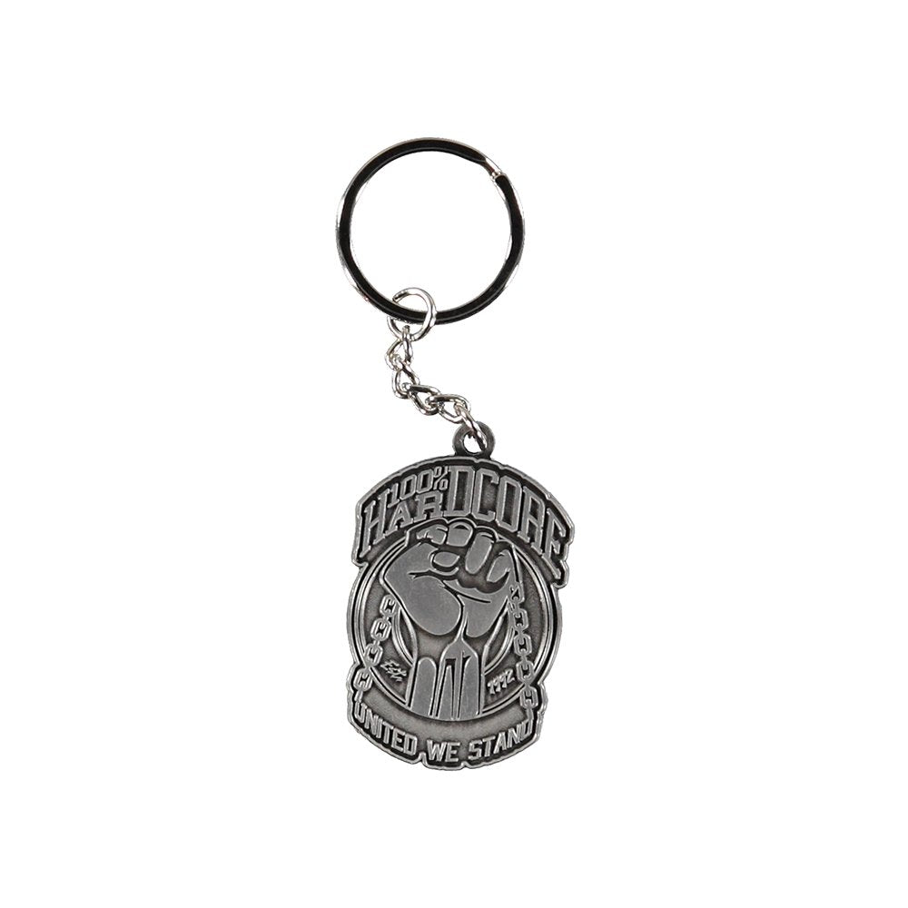 100% Hardcore Metal Keychain United - GABBERPLANET
