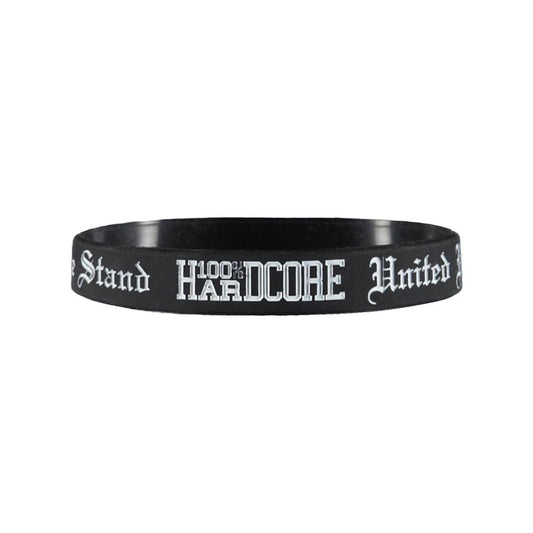 100% Hardcore Wristband United Black