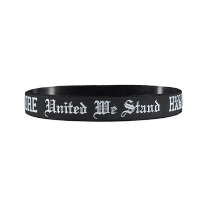 100% Hardcore Wristband United Black - GABBERPLANET
