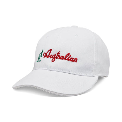 Australian Cap BIG LOGO WHITE - GABBERPLANET
