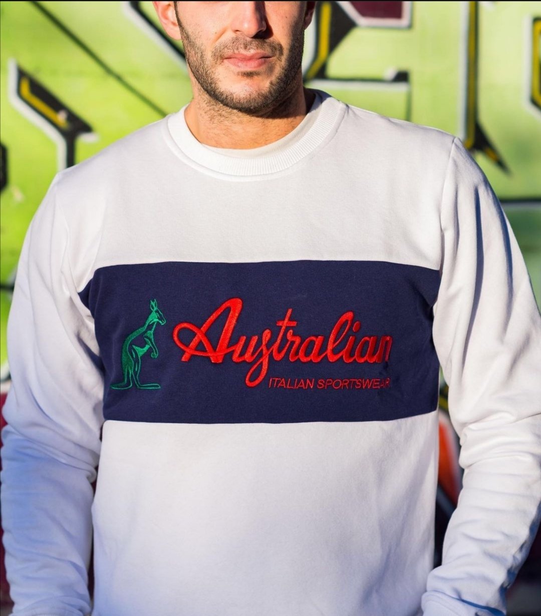 Australian Gabber Hooded Basic Big Logo Crewneck