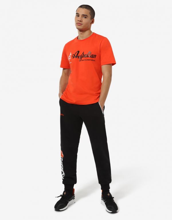 Australian Gabber T-Shirt Big Logo Orange