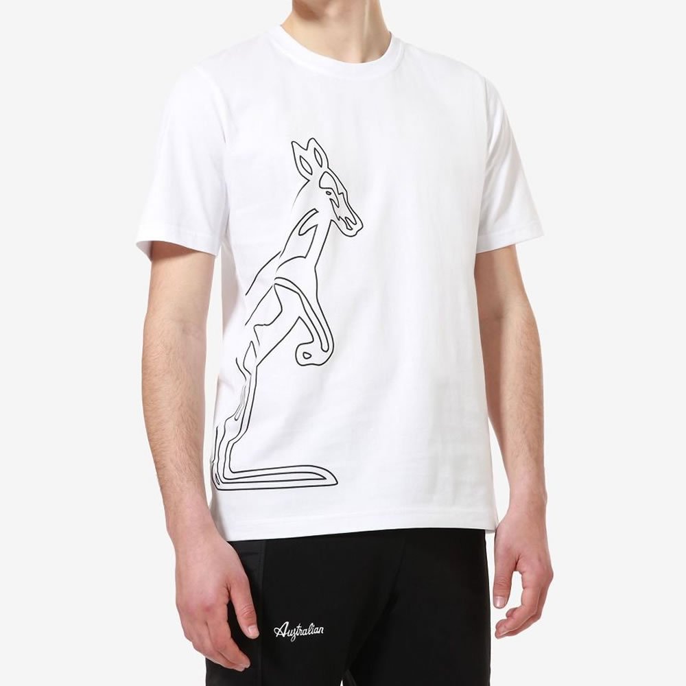 Australian Gabber T-Shirt Big Kang SWUTS0006 white - GABBERPLANET