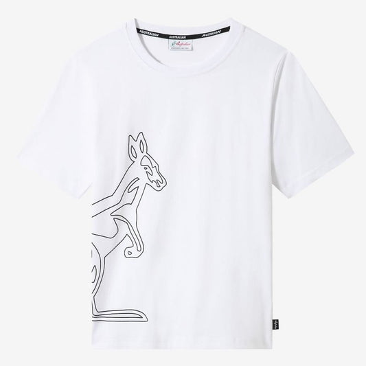 Australian Gabber T-Shirt Big Kang SWUTS0006 white - GABBERPLANET