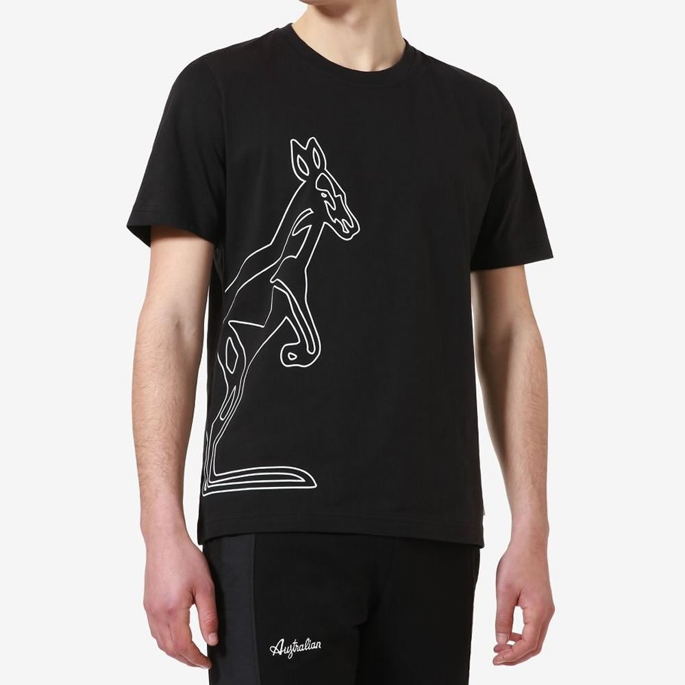 Australian Gabber T-Shirt Big Kang SWUTS0006 Black - GABBERPLANET