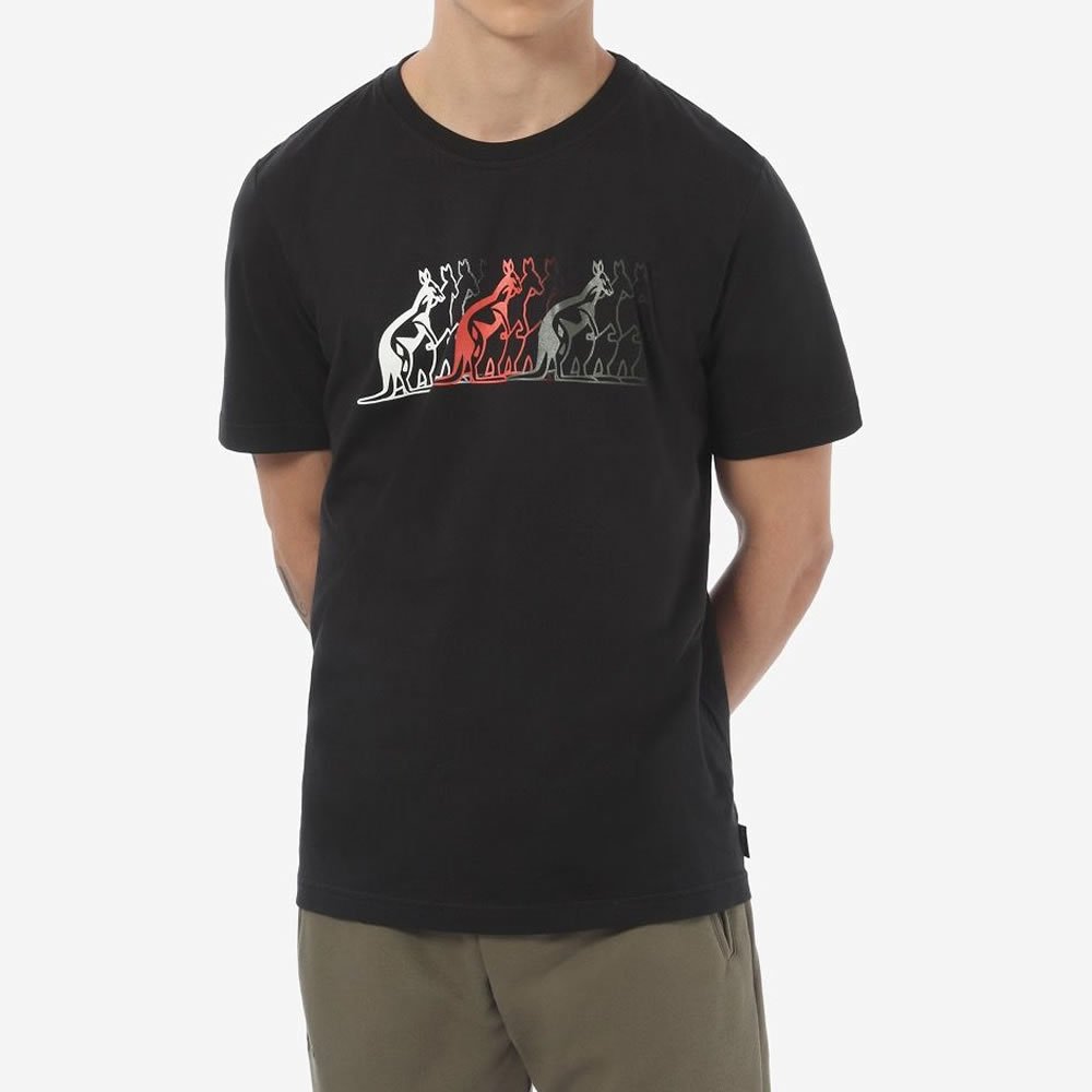 Australian T-Shirt Kangaroos Black - GABBERPLANET