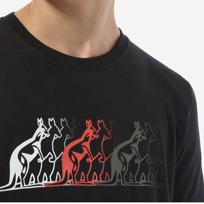 Australian T-Shirt Kangaroos Black - GABBERPLANET